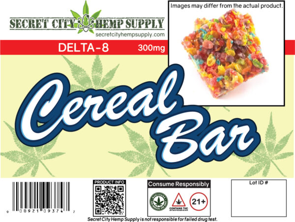 Delta 8 Fruity Cereal Bar 300 MG